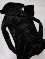 New sz Medium Women's Velour Jumpsuit with Hood