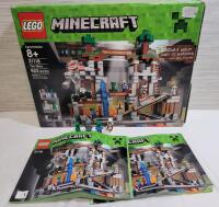 2015 LEGO Minecraft The Mine Building Toy , Set # 21118 . Open Box - Has Been Complete . Appears Complete with All MiniFigs & Manuals . RETIRED