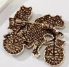 Retro Rhinestone Two Frogs on Bicycle Built for Two bijoux Brooch Approximately 1.75 x 2.20&rsquo;&rsquo; stock photos added - 2