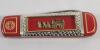 Franklin Mint Firefighters Philadelphia Hand Pumper Fire Engine Pocket Knife .
