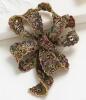 Elegant Ribbon Knot Brooch with Multicolor Gemstone Rhinestones Enamel Accents Approximately 3 x 2.25&rsquo;&rsquo; Stock photos added Beautiful Detailing