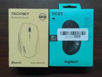 As New in Box M185 Logitech Wireless Mouse and Tecknet Bluetooth wireless mouse