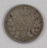 1883 - 1900 Canadian Silver 5 Cent Nickels . 1883 , 1899 &times;2 & 1900 . Four (4) Coins - 2