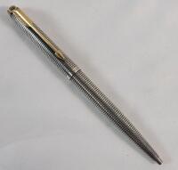 Vintage 1970s Sterling Silver Parker 75 Cisel&eacute; Ballpoint Pen .