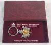 Royal Canadian Mint Maple Leaf w/Coin Insert Keychain in Original Box . See photos for size