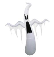 As New in Box For Living Ghost LED Light-Up Airblown Inflatable, White Colour Changing , 12-ft, Self Inflating Outdoor Decoration for Halloween, Retail's for $99.99