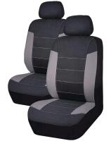 As New - AutoTrends Truck Seat Covers , Black & Grey, 2-pk . No Box