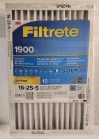New - Filtrete MPR-1900 16&times;25&times;5 AC Furnace Air Filter , Sealed
