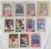 1975-76 O Pee Chee WHA Hockey Trading Card Singles , 11 Trading Cards