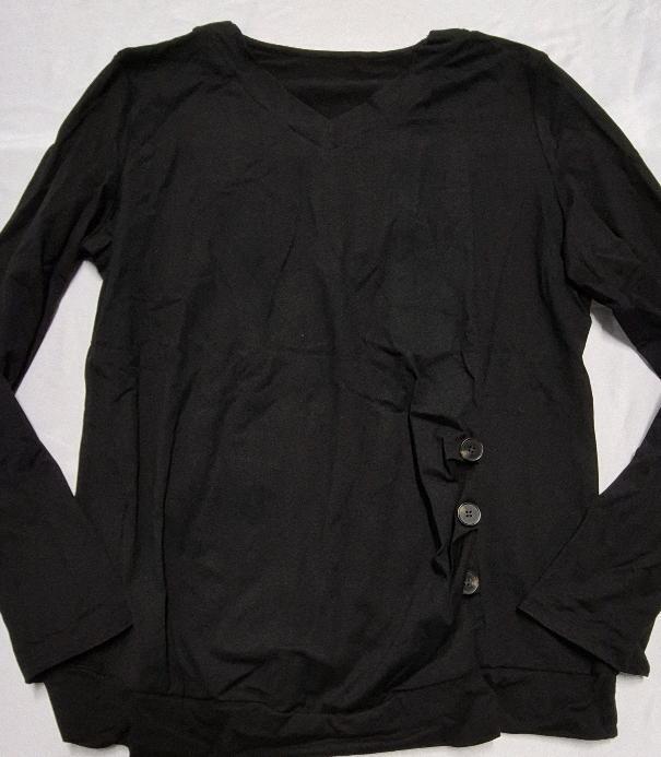 New sz XLarge Women's Long Sleeve V-Neck Top