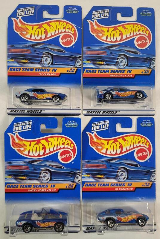 1997 Hotwheels Race Team Series IV Set of 4 , Complete - Sealed