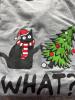 New Women&rsquo;s Size Large Christmas Tree & Cat Print T-Shirt, Casual Long Sleeve Top Who Me? I Would Never Knock Over the Christmas Tree stock photos added 95% Polyester 5% Elastane Machine Washable - 5