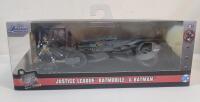 Jada Toys Justice League Batmobile Diecast & Batman Figure .