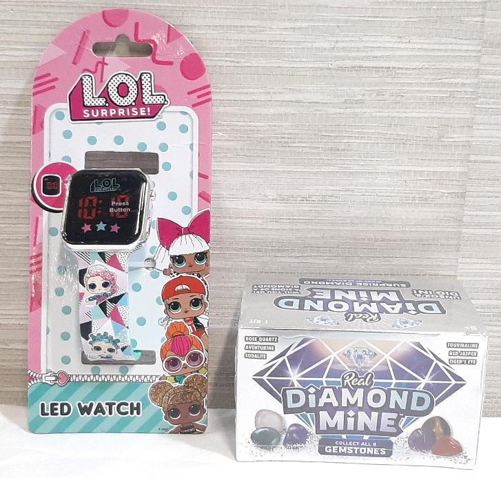 New L.O.L Surprise LED Watch & Rare Diamond Mine Surprise Box