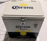 Corona Metal Cooler. 12" Tall. Appears Unused.