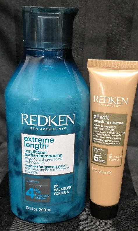 [SEE DESC] Redken Hair Care Products: Extreme Length Conditioner 300mL & All Soft Moisture Repair 30mL