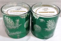 New Holiday Style Snowcapped Pine Wax Candles