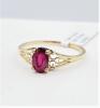 10KT Yellow Gold Natural Enhanced Ruby (0.60ct) Ring, Size 6.25, W/A $670 with appraisal