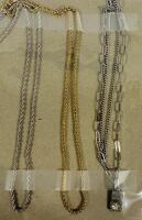 3 Chain Necklaces, Various Styles and Chain Types