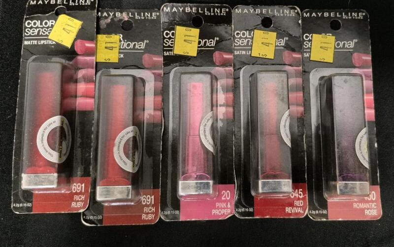 5 New Maybelline Color Sensational Matte & Satin Lip Sticks 4.2g