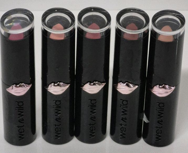 5 New Wet n Wild Lipsticks 3.3g