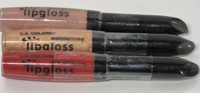3 New L.A. Colors Moisturizing Lip Gloss