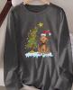 New Women&rsquo;s Whoville Size XL Whimsical Christmas Tree Sweatshirt With Dog Max Whoville Tree Shirt Dog Lover Shirt Soft Crew Neck Machine Wash 100% Polyester Stock photos added - 3