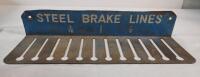 Vintage Metal Steel Brake Lines Advertising Wall Shelf . Measures 13"&times;4 &frac14;"