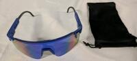 New Sports Sunglasses with Sleeve. 6" Wide Arm to Arm