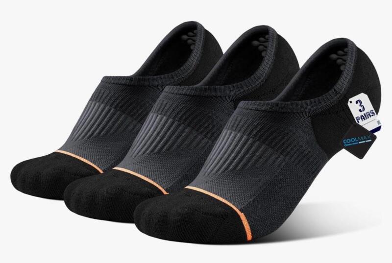 3 New Pairs of Men&rsquo;s Brisira Coolmax Moisture-Whicking Athletic Socks