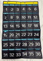 Large 3&rsquo; x 2&rsquo; Advent Calendar with 5&rdquo; x 3.5&rdquo; Pouches for Personalized Calendar