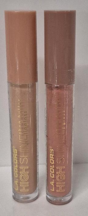 2 New L.A. Colors High Shine Lip Gloss 4g