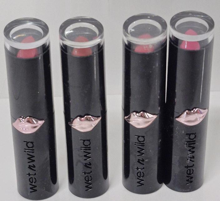 4 New Wet n Wild Lipsticks 3.3g