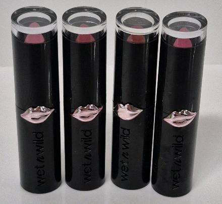 4 New Wet n Wild Lipsticks 3.3g