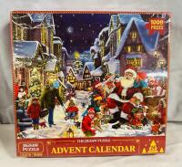 New Sealed Jigsaw Puzzle Advent Calendar, 1008 Pieces, 27.5&rdquo; x 19.7&rdquo;