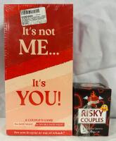 2 New/As-New Couples Games, Includes As-New &ldquo;Risky Couples&rdquo; Card Game and New &ldquo;It&rsquo;s Not Me&hellip; It&rsquo;s You&rdquo; Couples Game
