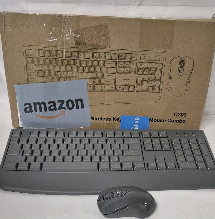 As New Wireless Keyboard and Mouse Combo Model C203