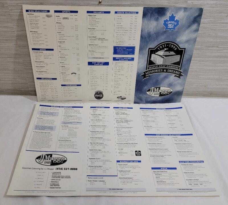 Toronto Maple Leafs Garden Private Box Catering Menu .