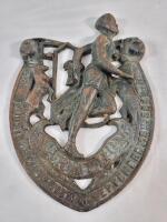 Vintage Cast Iron British Marathon Plaque , Dated September 15 / 1934 . Measures 4.5"&times;6 &frac14;"
