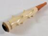 Vintage Meerschaum Cigarette Holder w/Amber Tip & Original Case . Measures 4.5" long - 2