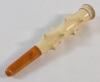Vintage Meerschaum Cigarette Holder w/Amber Tip & Original Case . Measures 4.5" long - 3