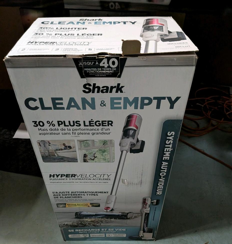 [Mild Use, See Description] Shark Cordless Pro Auto- Empty System Stick Vacuum. In New Condition it Retails for 479.99.