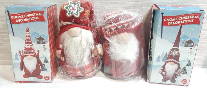 2 Gnome Christmas Decorations
