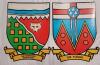 Vintage 1967 Canada Centennial " The Yukon & The Northwest Territories " Hardstock Wall Plaques . Each measures 17"&times;21"
