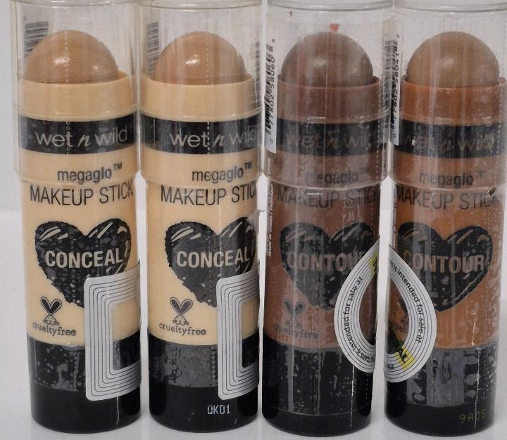 4 New Wet n Wild Megaglo Makeup Stick Contour & Conceal - 6g