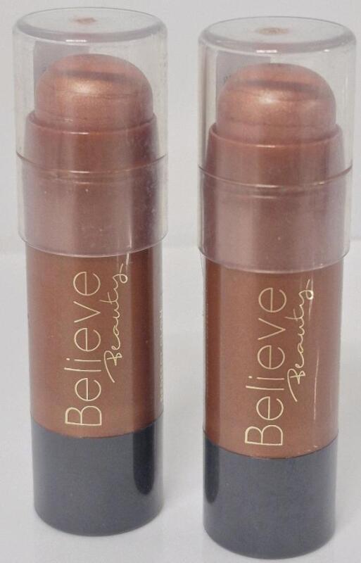 2 New Believe Beauty Perfect Glow Highlighting Stick - Disco 6g