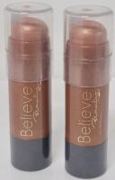 2 New Believe Beauty Perfect Glow Highlighting Stick - Disco 6g