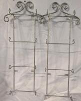 2 Metal Plate Racks. 24" Tall, 7" Between Racks.