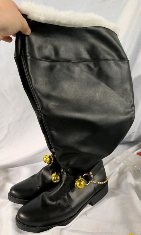 New Santa Style Boots. No listed Size. Measures 11.5" from Heel to Toe