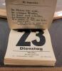 Vintage Wooden Plaque Commemorating the Queen's Own Rifles of Canada's service in Germany w/Complete Tear-Away 1952 Calendar. Measures 8"&times;11.5" - 5